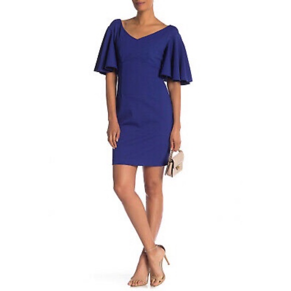 Trina Trina Turk blue Cielo Diamond Ponte Dress